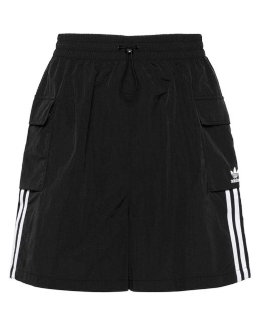 Adidas Black 3-stripes Cargo Track Shorts