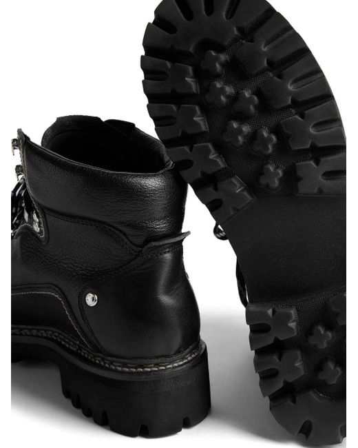 Stivali in pelle di DSquared² in Black da Uomo