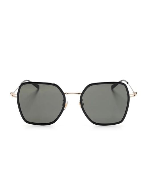 Gucci Gray Square-Frame Sunglasses