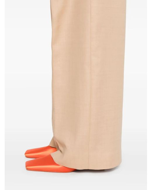 Victoria Beckham Natural Tailored Trousers