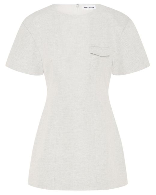 Anna Quan White Jorja T-shirt Dress
