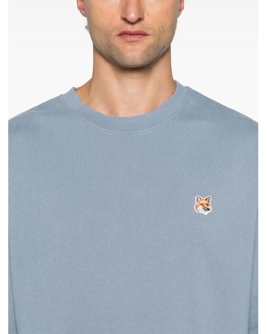 Sweat À Patch Logo Maison Kitsuné pour homme en coloris Blue