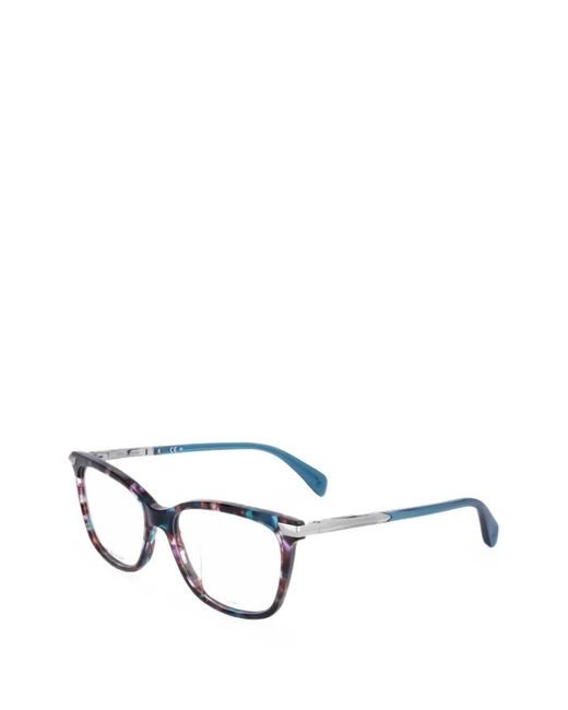 Rag & Bone White Tortoiseshell-Effect Rectangle-Frame Glasses