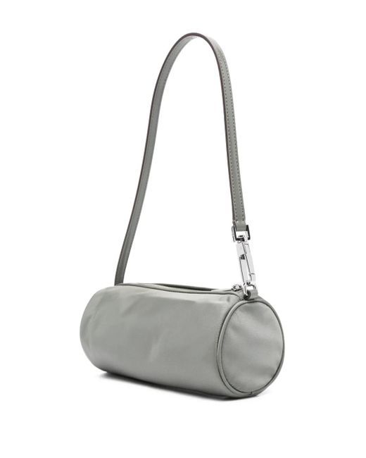 Tory Burch Gray Virginia Cylinder Shoulder Bag