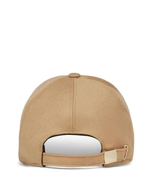 Billionaire Natural Logo Plaque Cap for men