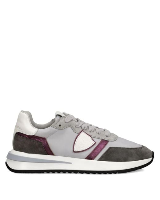 Philippe Model White Colour-Blocked Sneakers