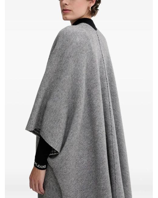 Benetton Omkeerbare Cape in het Gray