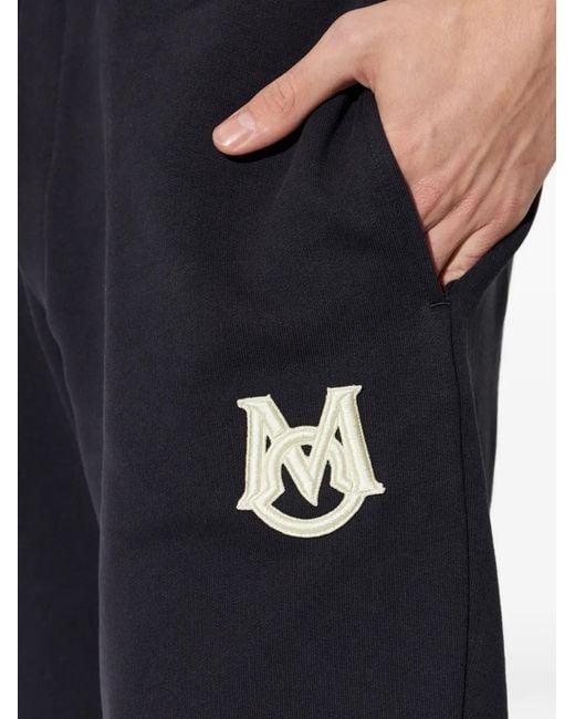 Moncler Broeken ,Blauw ,Katoen Logo Joggingbroek in het Blue voor heren