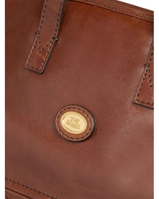 The Bridge Brown Leather Garment Bag