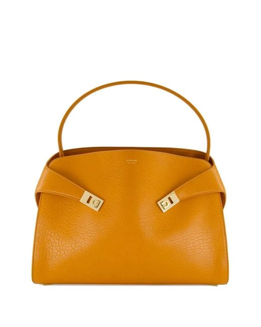 Ferragamo Orange Medium Hug Shoulder Bag