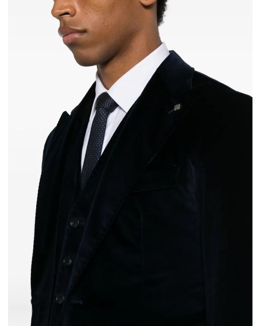 Tagliatore Black Pocket Blazer for men