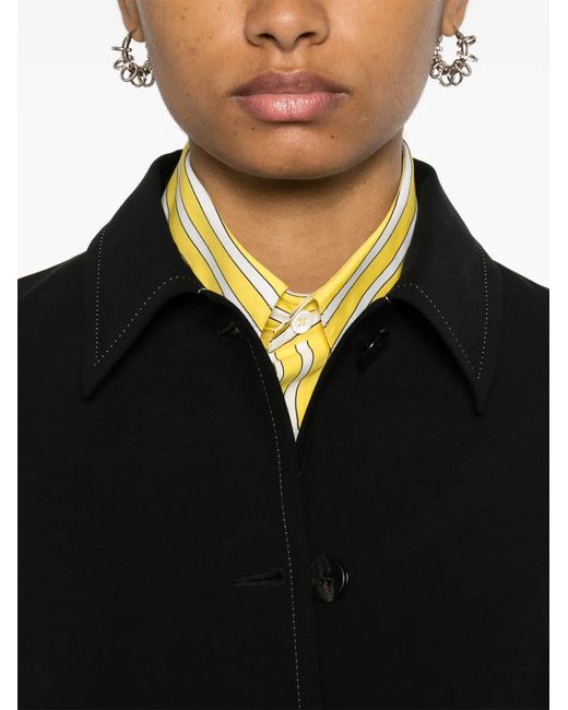 Marni Black Contrast-Stitching Jacket