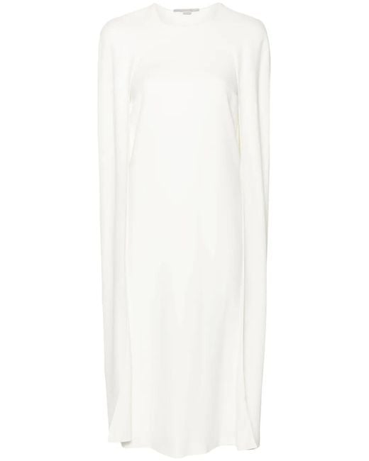 Stella McCartney White Cape-Design Dress