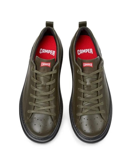 Camper Black Runner Four Leather Sneakers for men