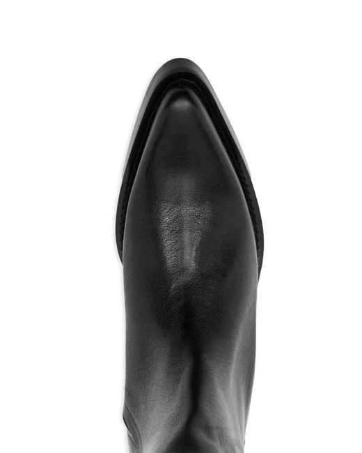 Egonlab Spike Leather Boots in Black for Men | Lyst