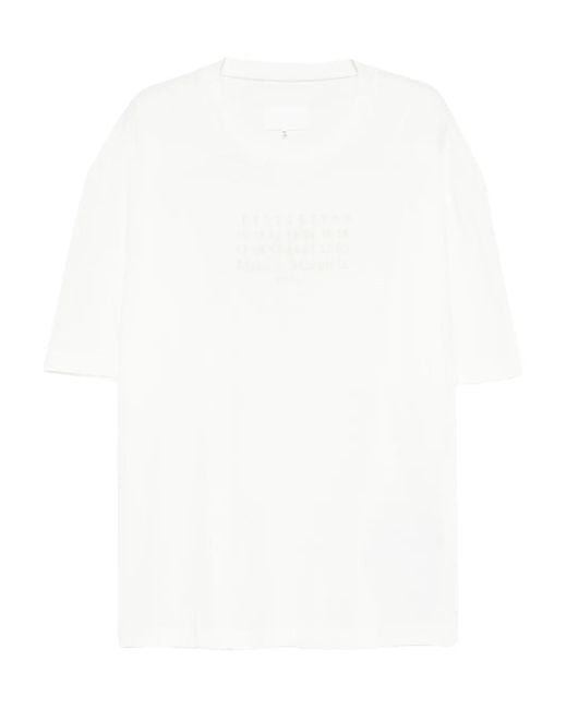 Maison Margiela White Crew-Neck T-Shirt for men