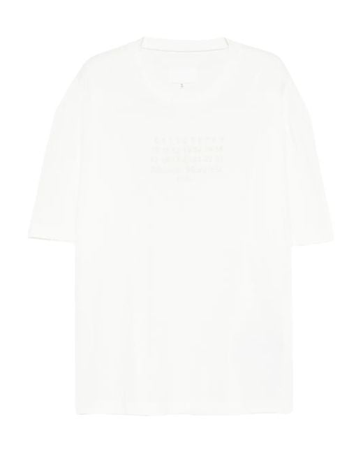 Maison Margiela White Crew-Neck T-Shirt for men