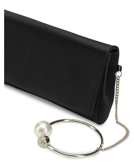 Jimmy Choo Black Xandra Clutch Bag