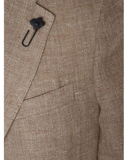 Lardini Brown Three-Button Patch-Pocket Blazer for men