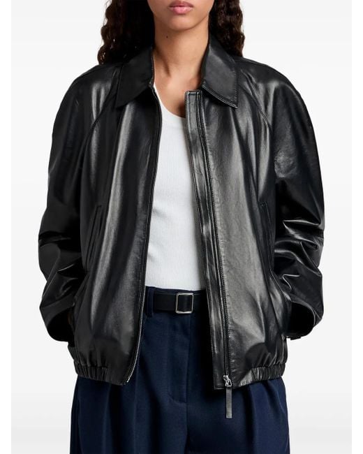Proenza Schouler Black Beck Bomber Jacket