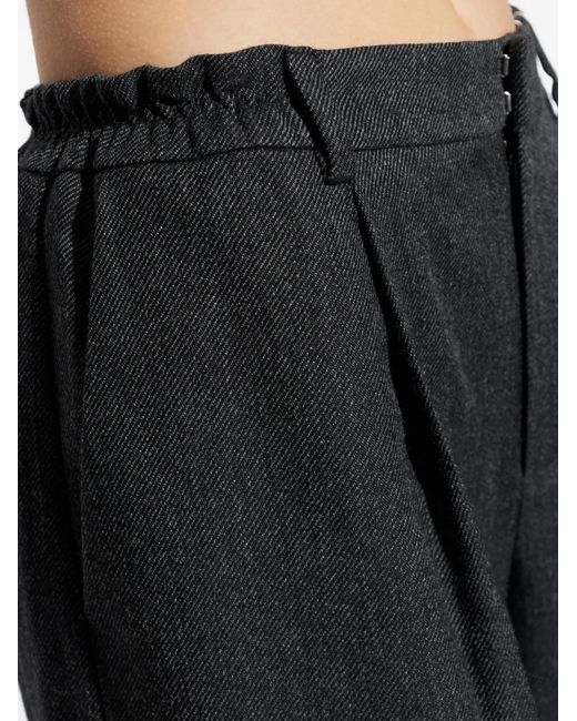 Alexander Wang Black Elasticated Wide Trousers