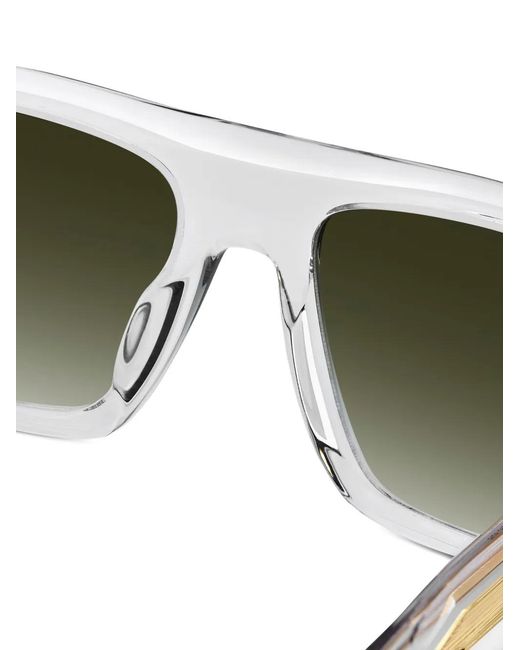 David Beckham Green Square-Frame Sunglasses for men