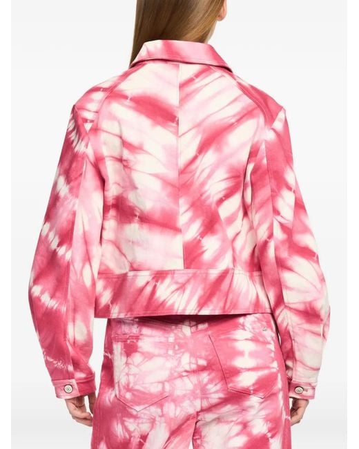 Cinq À Sept Red Veste Harriet À Imprimé Tie Dye