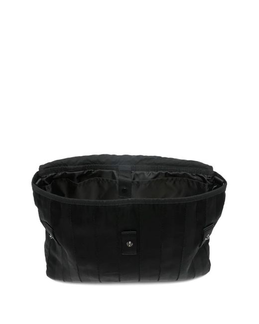 C P Company Black Quilted Tote Bag With Logo for men