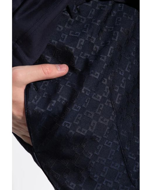 Givenchy Blue Gg Jacquard Trousers for men