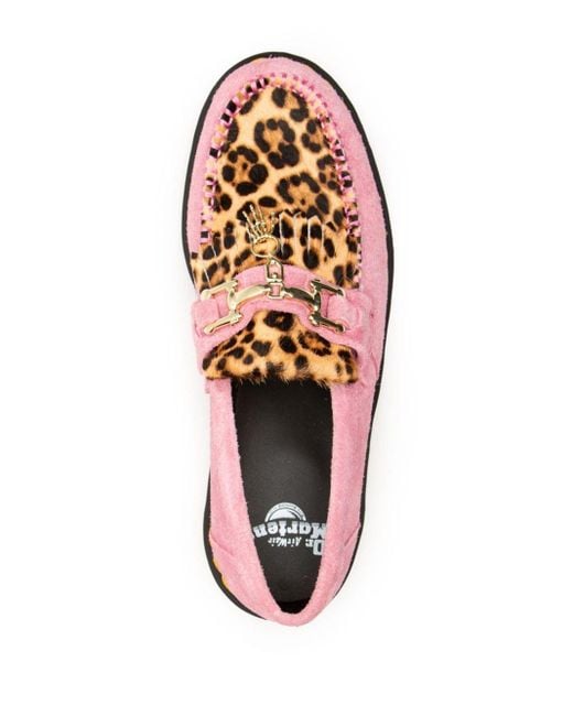 Dr. Martens ローファー ピンク　レオパード　エイドリアン　42 ドクターマーチン ピンク ローファー 新品 Dr. Martens ADRIAN