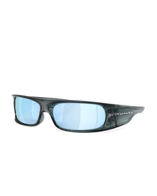 Oakley Blue Rectangle-Frame Sunglasses