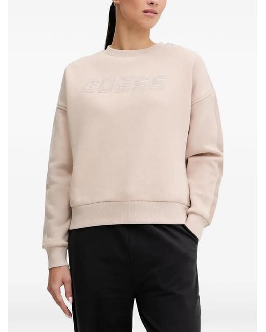 Guess White Logo Sweatshirt