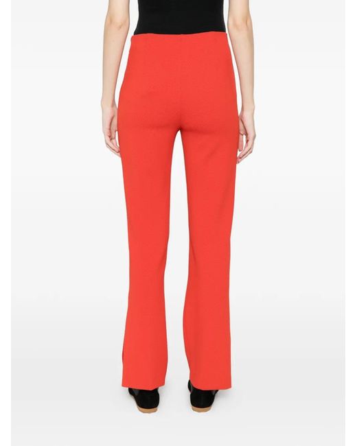 Marc Cain Red Logo-Appliqué Trousers