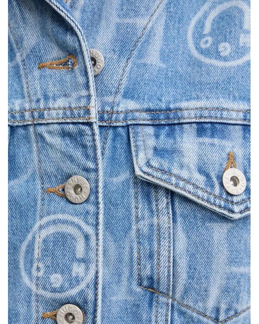 Giacca Denim Crop di HUGO in Blue