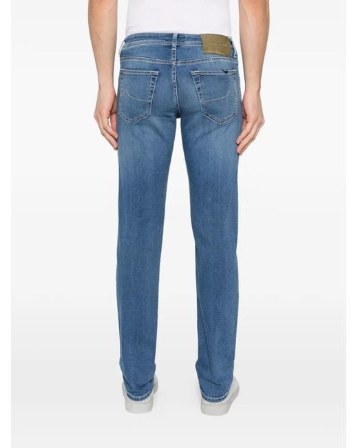 Jacob Cohen Blue Super Slim Fit Denim Jeans for men
