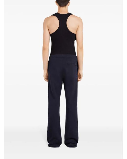 Courreges Blue Bootcut Track Pants for men