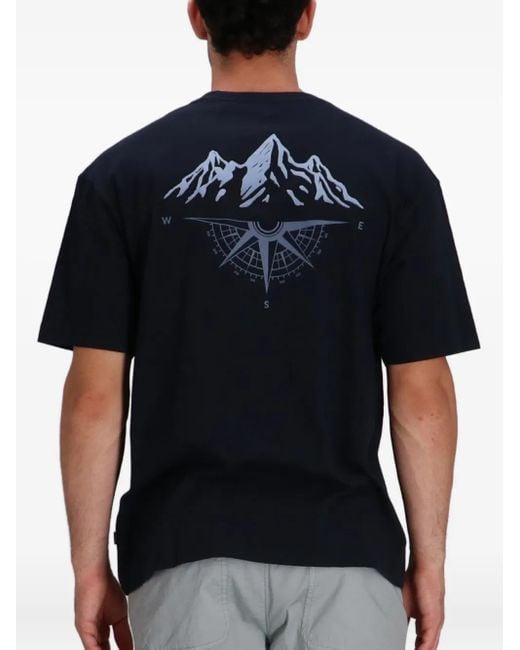 メンズ Boss プリント Tシャツ Blue