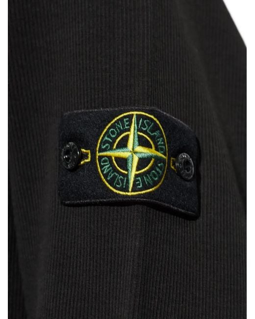 Stone Island Pullover Mit Logo-Patch in Black für Herren