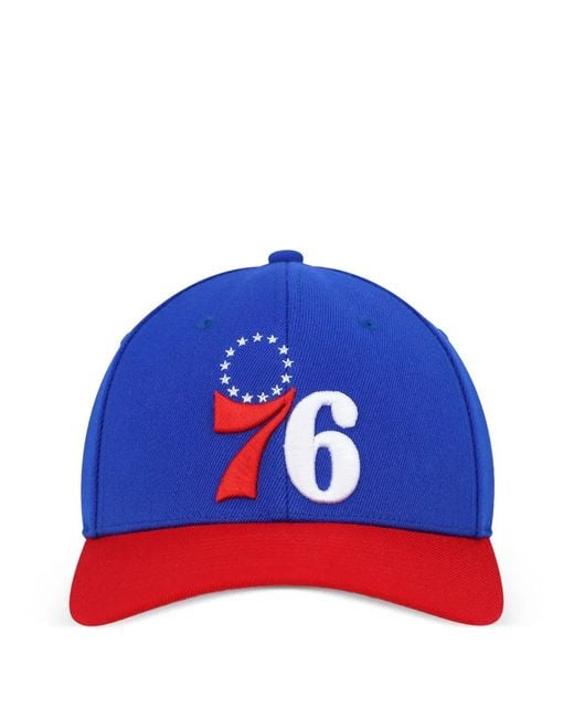 Mitchell & Ness Blue Philadelphia 76Ers 2.0 Baseball Cap for men