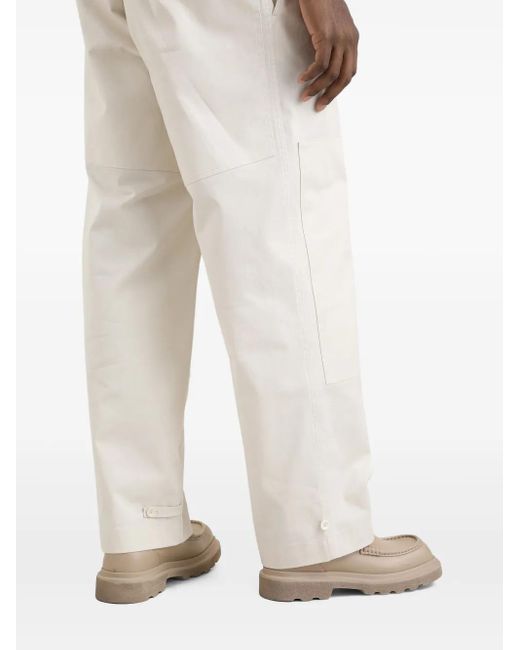 Dolce & Gabbana White Logo-Plaque Trousers for men