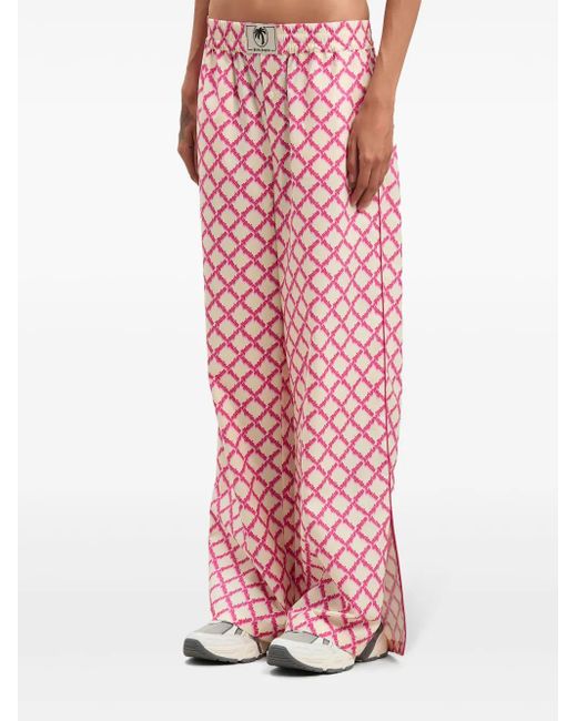 Palm Angels Red Logo Split Trousers