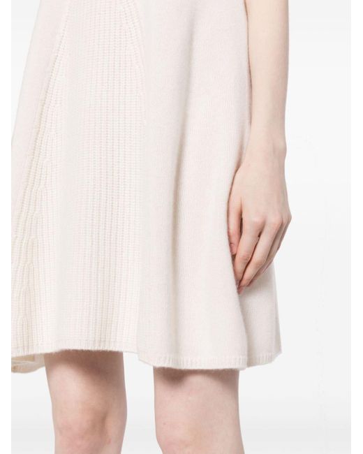 Lisa Yang White Naomi Knitted Cashmere Minidress