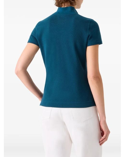 Akris Blue Piqué Polo Shirt