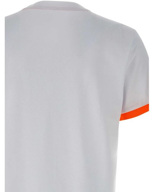 Sun 68 Gray Contrasting-Trim T-Shirt for men
