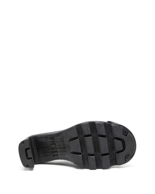 DIESEL Black D-Hammer Leather Boots