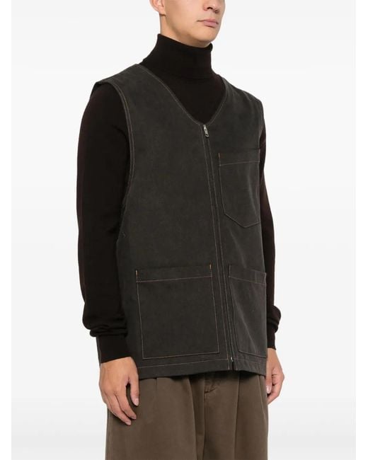 Agolde Black Ogden Vest for men