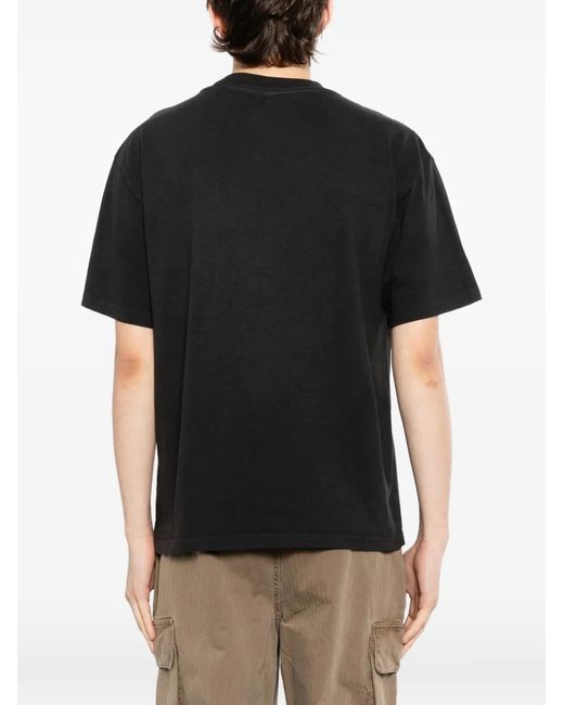 Melt Black Graphic-Print T-Shirt for men