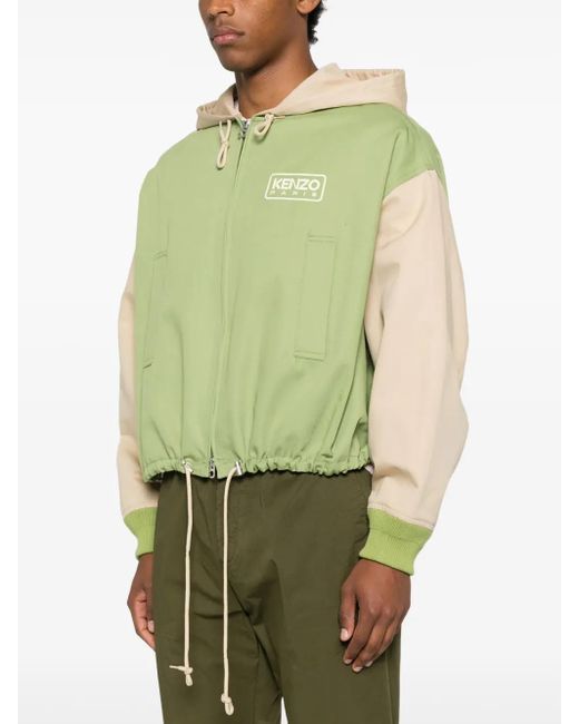 KENZO Green Cotton-Blend Jacket for men