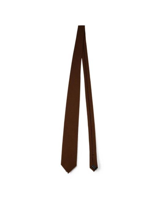 Tom Ford Brown Pointed-Tip Silk Tie for men