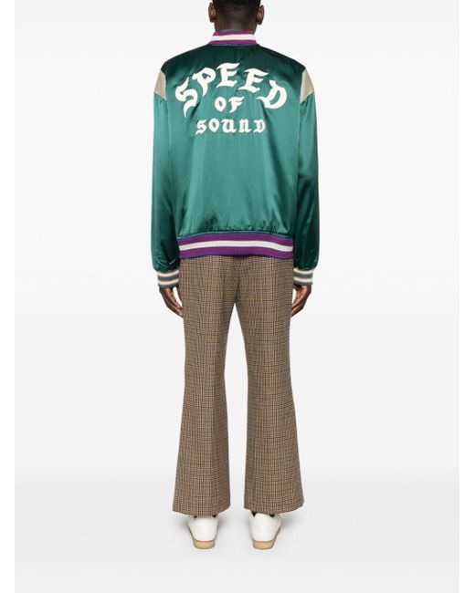 Deus Ex Machina Memento Mori Bomber Jacket in Green for Men | Lyst